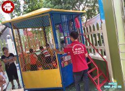Sản xuất lắp đặt nhà bóng, đồ chơi cho trường mầm non ở Nam Định