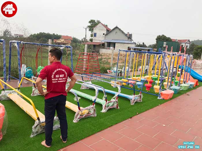Sản xuất lắp đặt đồ chơi ngoài trời cho trường mầm non ở Hà Tĩnh