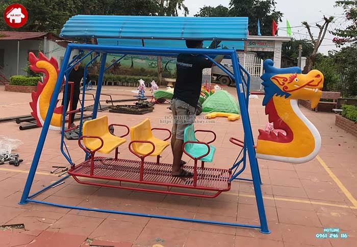 Thi công lắp đặt đồ chơi ngoài trời trường mầm non tại Mường Bú, Sơn La