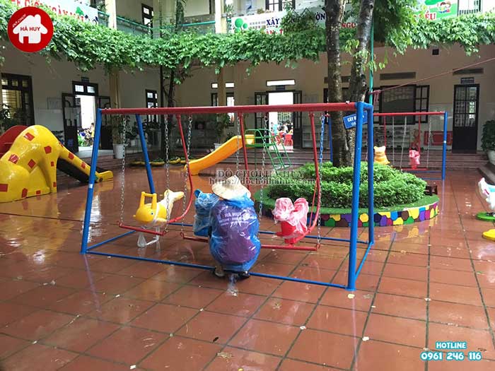 Thi công lắp đặt đồ chơi sân trường mầm non tại tỉnh Thanh Hóa