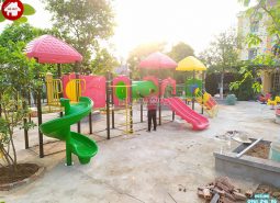 Thi công lắp đặt đồ chơi ngoài trời cho trường mầm non tại tỉnh Ninh Bình