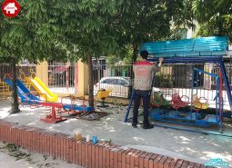 Lắp đặt đồ chơi ngoài trời trẻ em cho sân chơi cho bé tại Nam Từ Liêm, Hà Nội