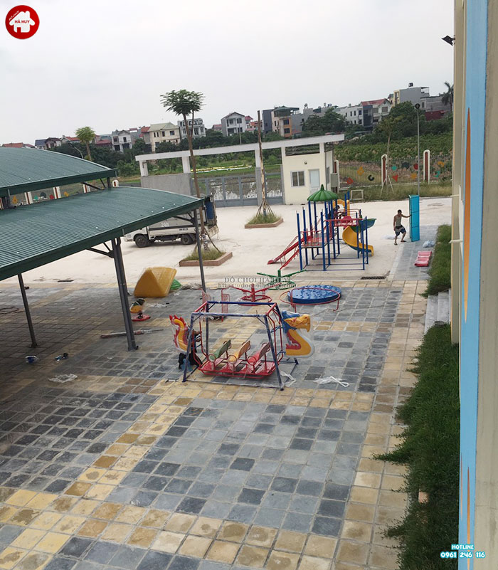 Thi công lắp đặt đồ chơi ngoài trời trường mầm non tại Hà Nội
